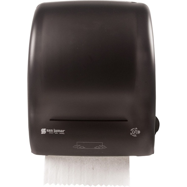 San Jamar Towel Dispenser, Touchless, 12-2/5"x9-1/2"x14-3/5", BK - SJMT7400TBK