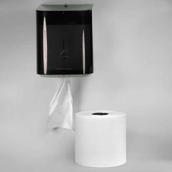 Kimberly-Clark Professional Center-Pull Towel Dispenser (09335), Smoke (Black), 10.0" x 12.5" x 10.65" (Qty 1) - 09335