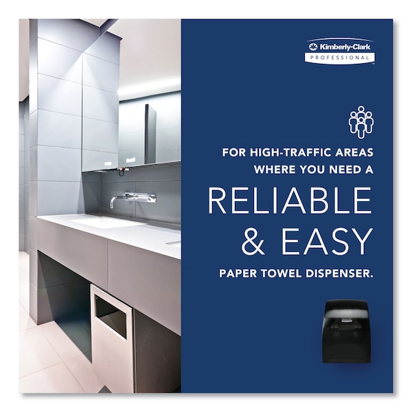 Kimberly-Clark Professional Sanitouch Hard Roll Towel Disp, 12.63w x 10.2d x 16.13h, Smoke - 9990