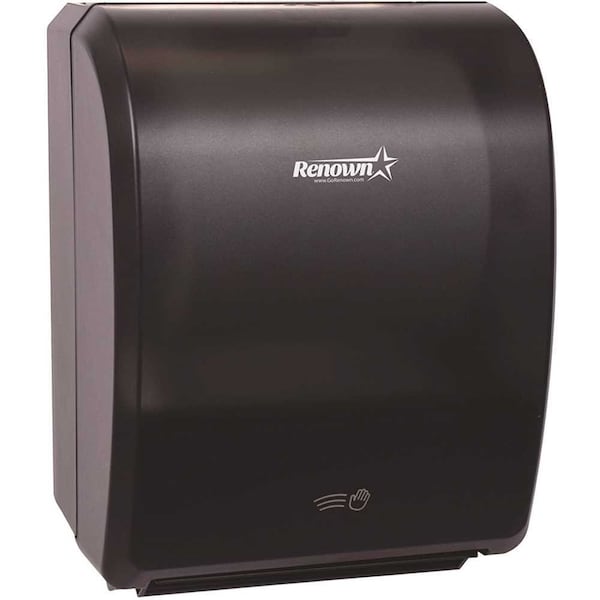 Renown 7.5 in. Series Electronic Black Paper Towel Dispenser - REN05176-WB