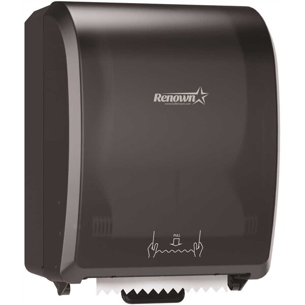 Renown 7.5 in. Black Series Mechanical Paper Towel Dispenser - REN05174-WB