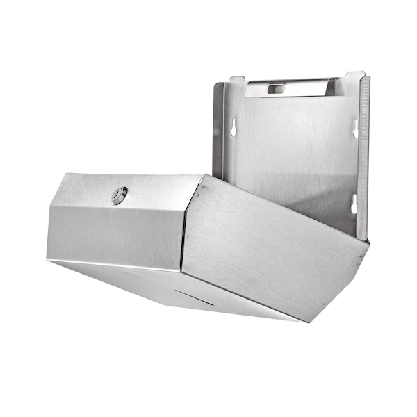 Alpine Industries Stainless Steel Brushed C-Fold/Multi-Fold Paper Towel Dispenser - ALP481S-MK