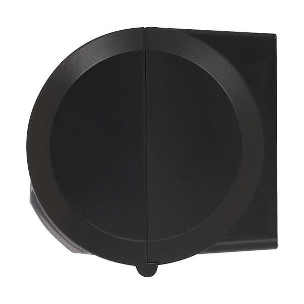 Georgia-Pacific Toilet Paper Dispenser, Compact, Horizontal Double Roll, Coreless, Wall Mount, Black - 56784A