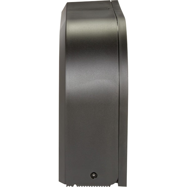 Georgia-Pacific Toilet Paper Dispenser, Horizontal Double Roll, Jumbo Core, Wall Mount, Smoke - 59210