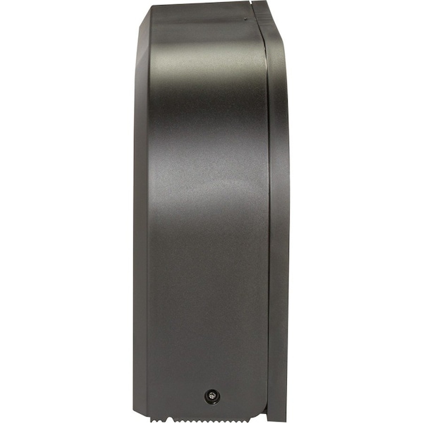 Georgia-Pacific Toilet Paper Dispenser, Horizontal Double Roll, Jumbo Core, Wall Mount, Smoke - 59210
