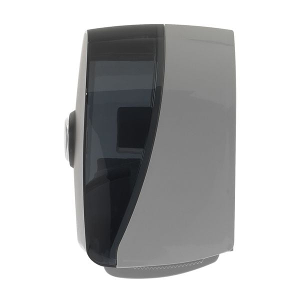 Georgia-Pacific Toilet Paper Dispenser, Horizontal Double Roll, Standard Core, Wall Mount, Smoke - 59206