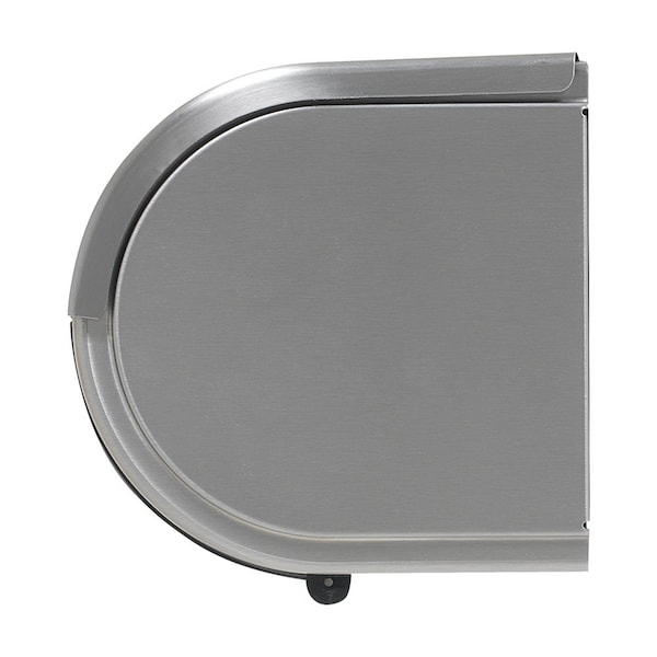 Georgia-Pacific Toilet Paper Dispenser, Coreless, Horizontal Double Roll, Steel, Silver, Compact - 56798