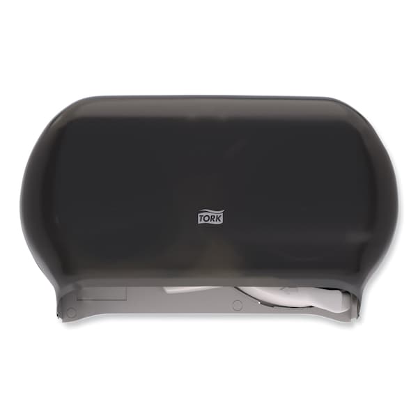 Tork Tork Twin Toilet Paper Roll Dispenser Smoke T24, Modern Look, 59TR - 59TR