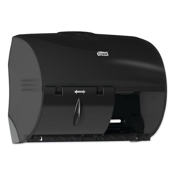 Tork Tork OptiCore Twin Toilet Paper Roll Dispenser Black T11, High Capacity, 565728 - 565728