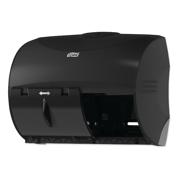 Tork Tork OptiCore Twin Toilet Paper Roll Dispenser Black T11, High Capacity, 565728 - 565728