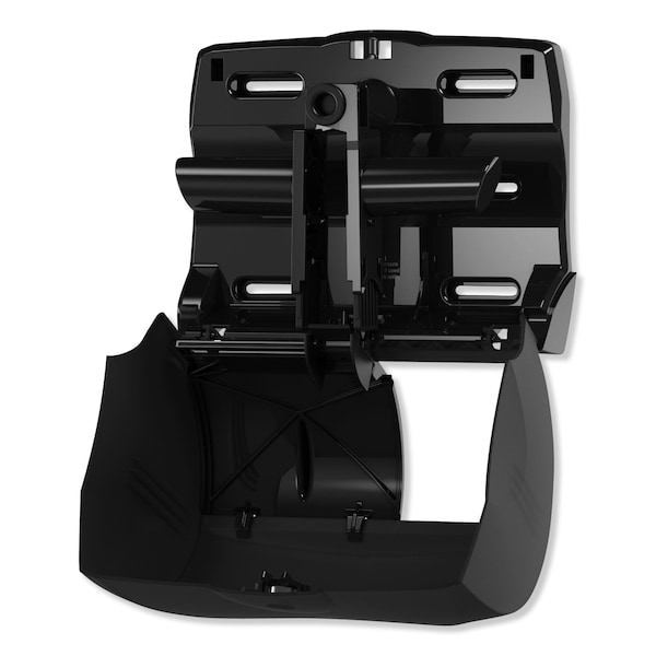 Tork Tork OptiCore Twin Toilet Paper Roll Dispenser Black T11, High Capacity, 565728 - 565728
