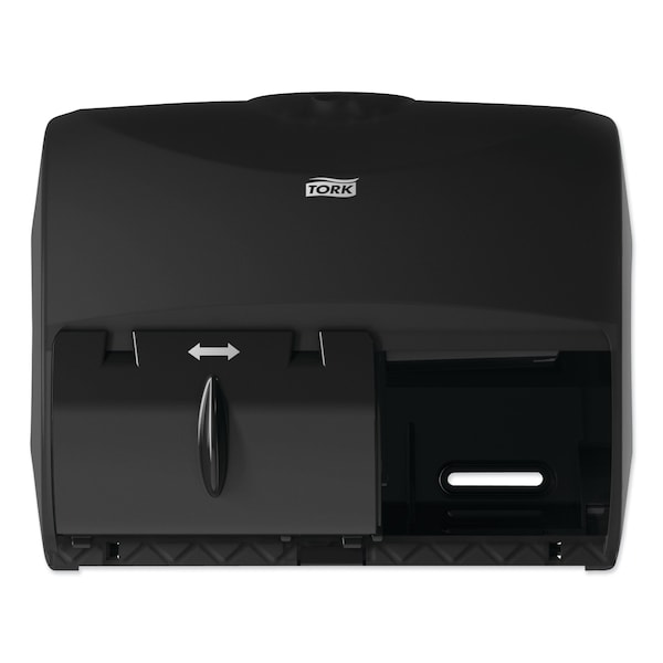 Tork Tork OptiCore Twin Toilet Paper Roll Dispenser Black T11, High Capacity, 565728 - 565728