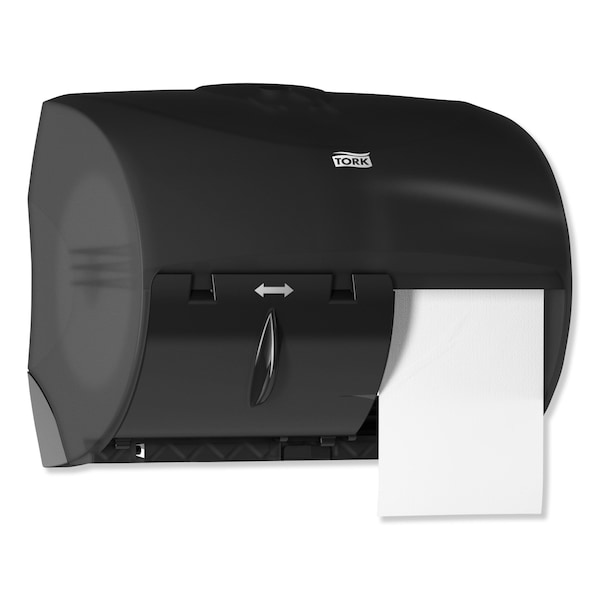Tork Tork OptiCore Twin Toilet Paper Roll Dispenser Black T11, High Capacity, 565728 - 565728