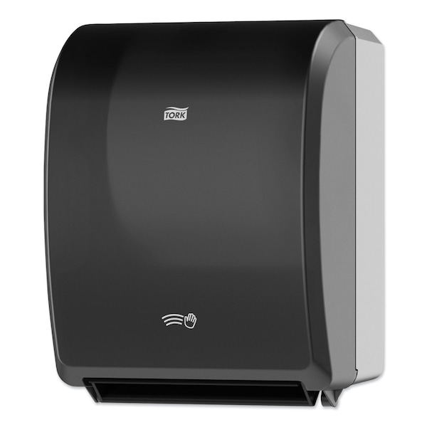 Tork Electronic Hand Towel Roll Dispenser, 8in Roll, 12.32 x 9.32 x 15.95, Black - 771828