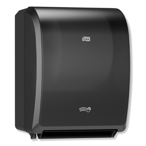 Tork Electronic Hand Towel Roll Dispenser, 8in Roll, 12.32 x 9.32 x 15.95, Black - 771828