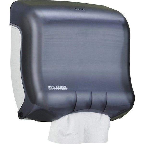 San Jamar Dispenser, f/Ultrafold Towels, 11-1/2"x6"x11-1/2", Black/Pearl - SJMT1750TBK