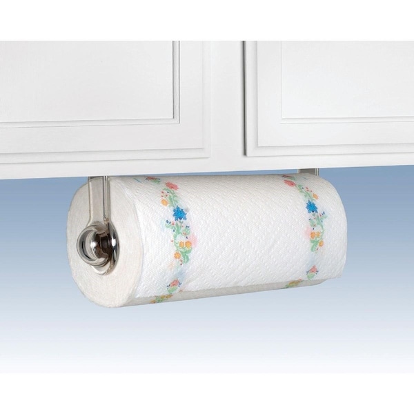 Spectrum Diversified Spectrum Clear Plastic Wall or Cabinet Mount Paper Towel Holder - 40250