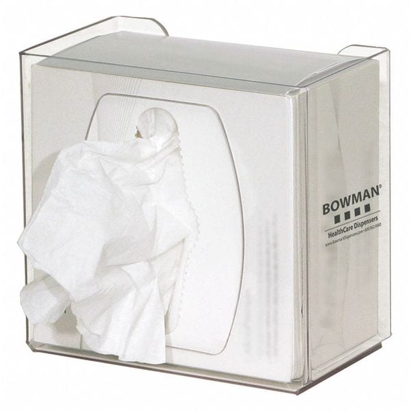 Bowman Dispensers BOWMAN 5-7/64"H x 5-13/64"W Wipe Dispenser, Clear - CL002-0111