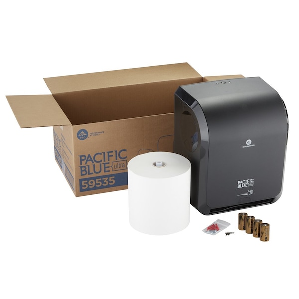Pacific Blue Ultra Automated Towel Dispenser Kit, Black - 59535