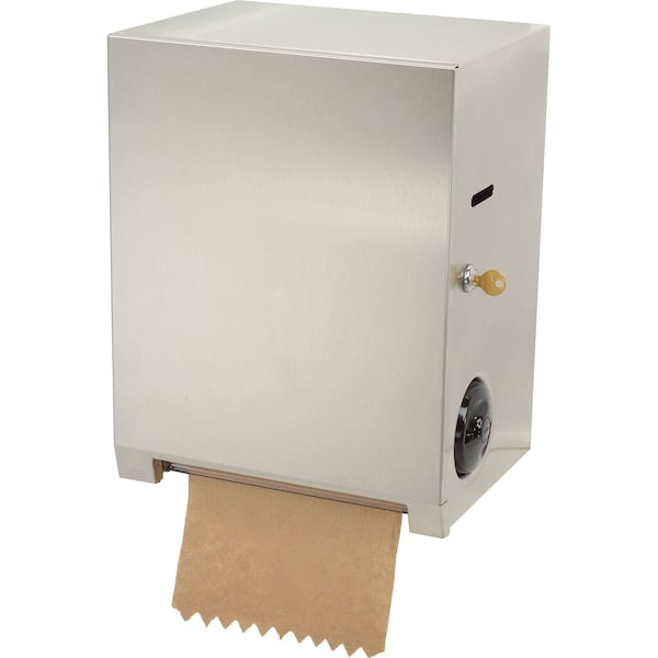 Bobrick 304 Stainless Steel Surface Mounted Toll Towel Dispenser, Satin Finish - B-2860