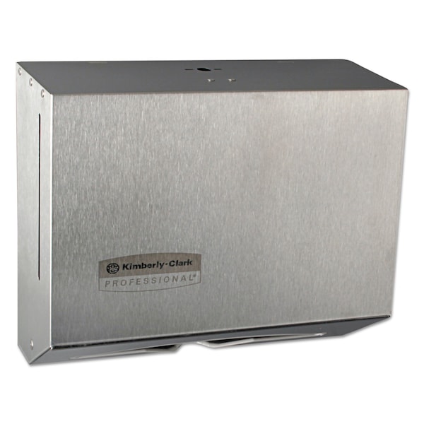 Kimberly-Clark Professional Windows Scottfold Compact Twl Dispenser, 10.6x9x4.75, Stainless Steel - KCC 09216