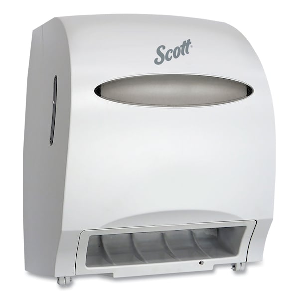 Scott Electronic Hard Roll Towel Dispenser, 12.7w x 9.572d x 15.761h, White - 48858