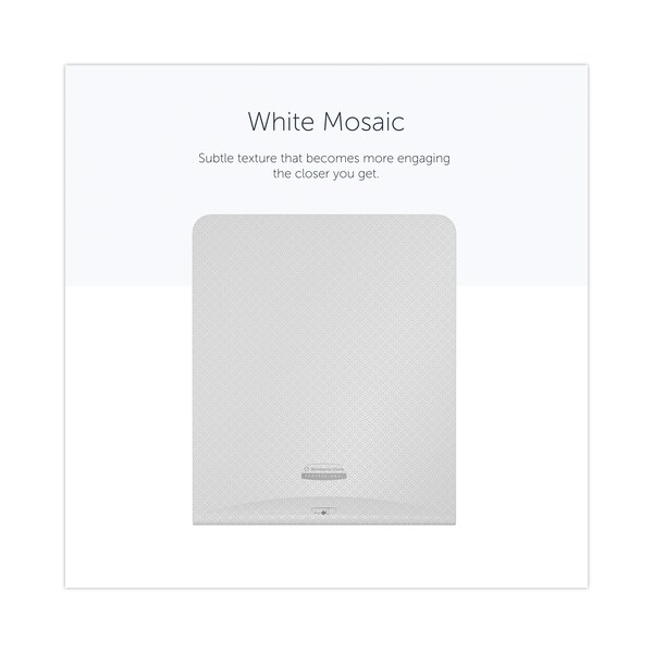 Kimberly-Clark Professional ICON Faceplate for Automatic Roll Towel Dispenser, 18.12 x 15.62 x 12.87, White Mosaic - 58770