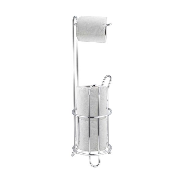 Home Basics Home Basics Heavy Duty Chrome Plated Steel Toilet Paper Holder - ZOR96300