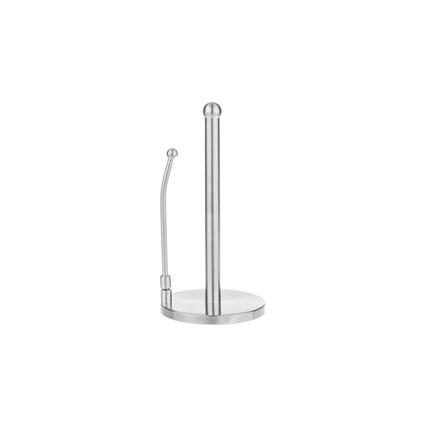 Jiallo Paper Towel Holder with Round Knob & Tension Arm, Chrome - WE-PH01