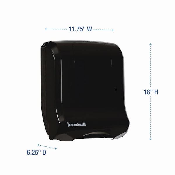 Boardwalk Ultrafold Multifold/C-Fold Towel Dispenser, 11.75x6.25x18, Black Pearl - T1770BKBW