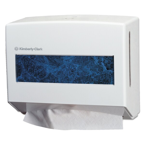 Kimberly-Clark Professional Scottfold Compact Towel Dispenser, 13 3/10 x 13 1/2 x 10, Pearl White - 9217