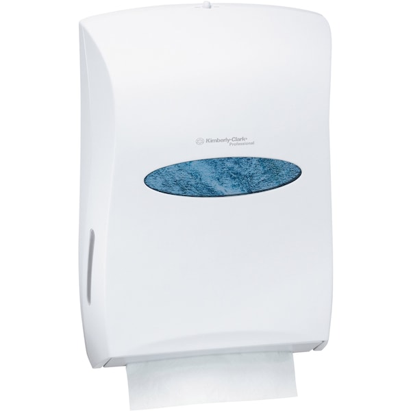 Kimberly-Clark Professional Universal Towel Dispenser, 13 31/100w x 5 17/20d x 18 17/20h, White - KCC 09906