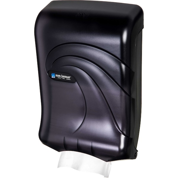 San Jamar Folded Towel Dispenser, 18" x 11-3/4" x 16-1/4" - T1790TBKGR