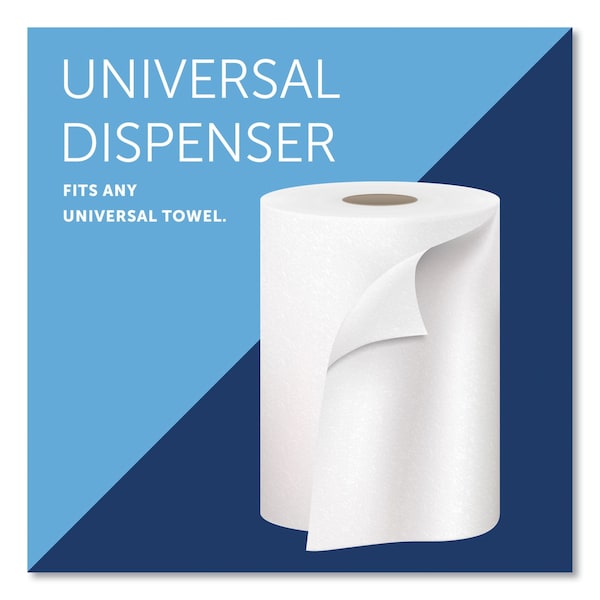Kimberly-Clark Professional Sanitouch Roll Towel Dispenser, 1.5" Cr, 12.63w x 10.2d x 16.13h, Wht - 9991