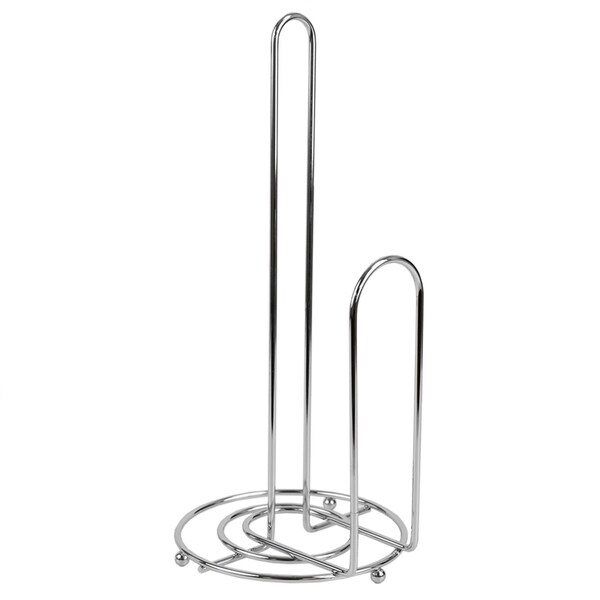 Home Basics Chrome Collection Free Standing Paper Towel Holder with EasyTear Arm, Chrome - PH10337