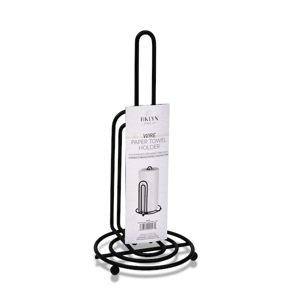 Bklyn Steel Co. Iron Wire Paper Towel Holder - Onyx - 46339