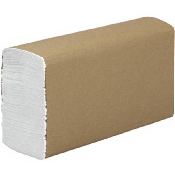 Comfortcorrect 01840 White Economy Folded Towel - 250 Count; Pack 16 - CO581641
