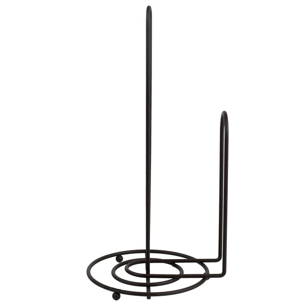 Home Basics Free Standing Paper Towel Holder with EasyTear Arm, Bronze - PH40922