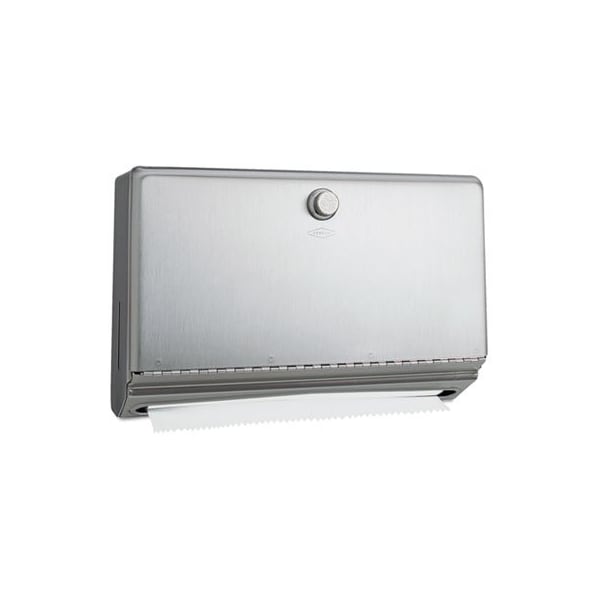 Bobrick Washroom Bobrick, Surface-Mounted Paper Towel Dispenser, Stainless Steel, 10 3/4 X 4 X 7 1/8 - 2621