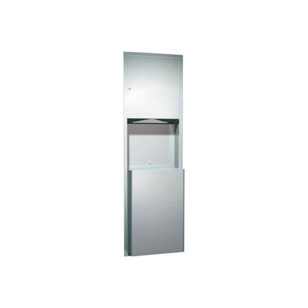 Asi Group ASI Traditional Surface Mount Folded Paper Towel Dispenser/Receptacle - 0469-9