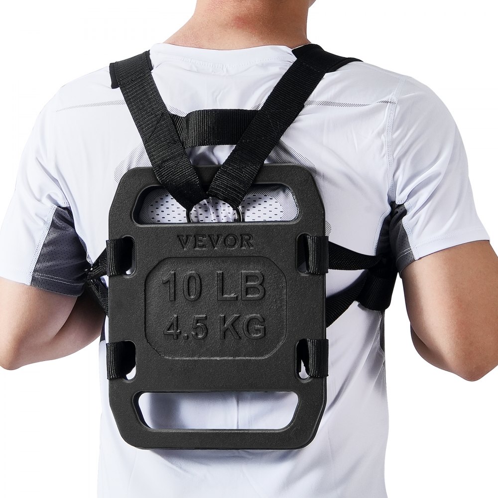VEVOR Cast Iron Ruck Weights for Rucking Weight Plate with Handle 10LB Pairs - ZTBPB10LBSSPFNY4RV0