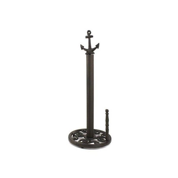 Handcrafted Decor Cast Iron Anchor Paper Towel Holder- 16 in. - K-1414B-CAST IRON