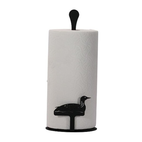 Village Wrought Iron Village Wrought Iron PT-C-116 Paper Towel Holder - Loon-Duck Silhouette - PT-C-116