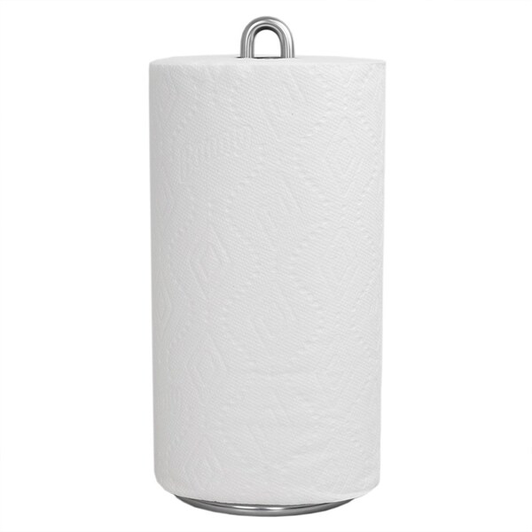 Home Basics Home Basics Simplicity Collection Paper Towel Holder, Satin Chrome - ZOR96222