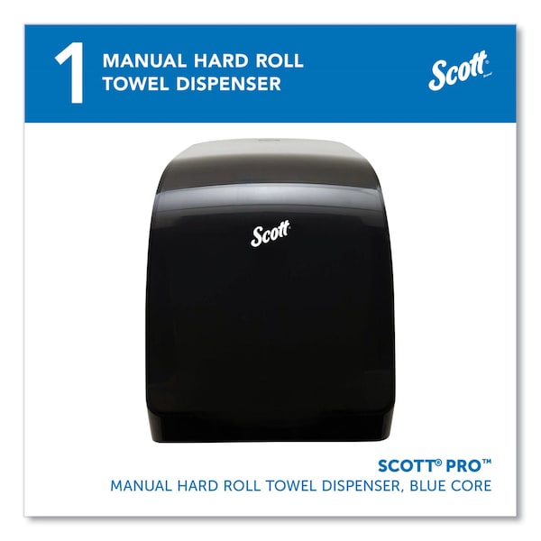 Scott Pro Mod Manual Hard Roll Towel Dispenser, 12.7 x 9 2/5 x 16 2/5, Smoke - KCC 34346
