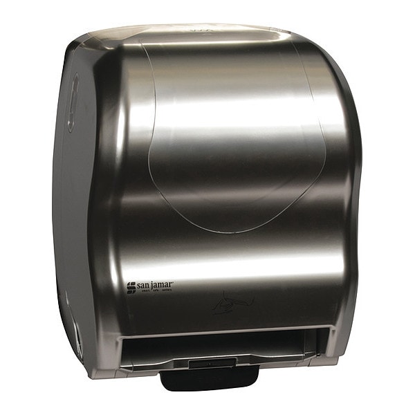 San Jamar Paper Towel Dispenser, Hybrid, Electronic, SS - T8370SS