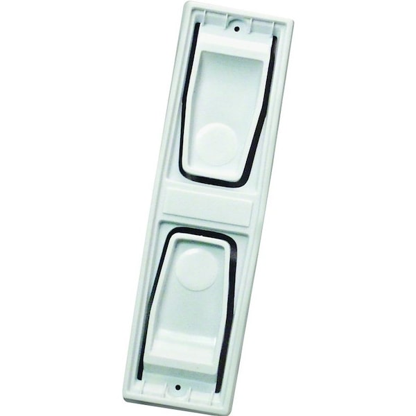 Chef Craft Paper Towel Holder, 16 in OAW, 16 in OAL, Plastic, White - 20722