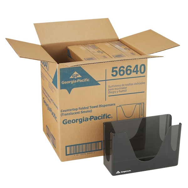 Georgia-Pacific Dispenserosable Towel Combifold Cf/Mf, Smoke High Impact Plastic, Smoke - 56640