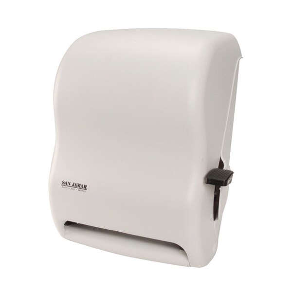 San Jamar Dispenser, Towel , Lever, White - T900AWH