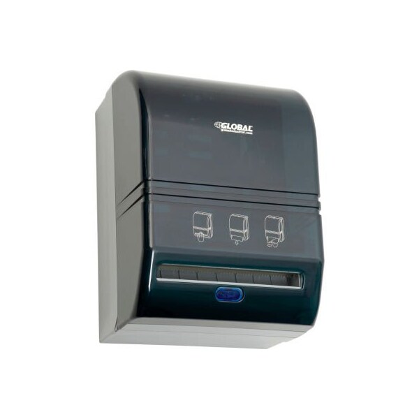 Gec Global Industrial Automatic Paper Towel Roll Dispenser Smoke Gray - PW-20